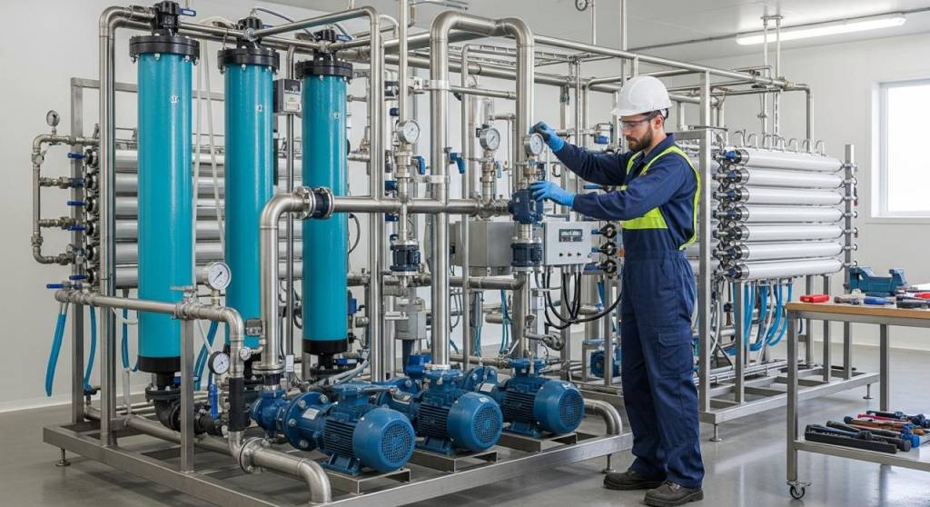 обслуживание промышленных систем водоочистки