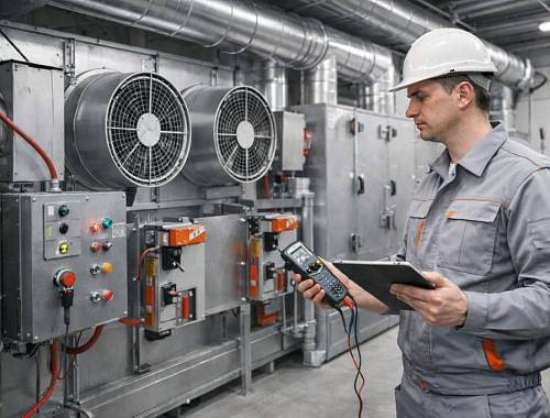 Обслуживание систем аварийной вентиляции в здании